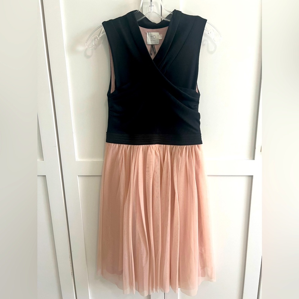 Anthropologie dress by HD in Paris. Black and pink.